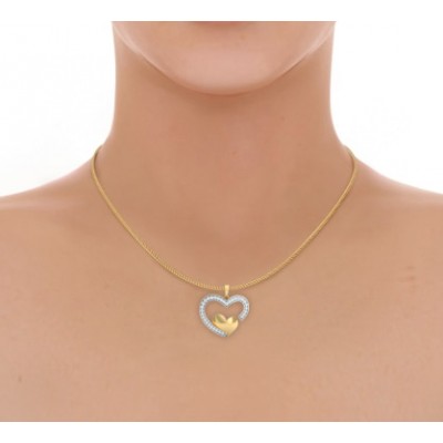 Fiona Diamond Heart  Pendant